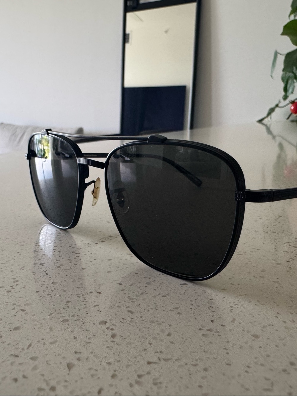 Oliver Peoples Avison Matte Black Titanium Midnight Express Polar Crystal